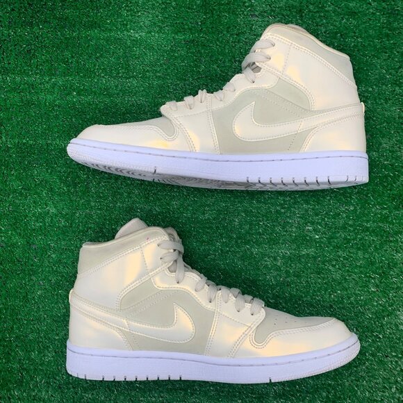 Nike Air Jordan 1 Mid Lemon Yellow Women's Size 9.5 No Box CK6587-200 - Picture 7 of 8